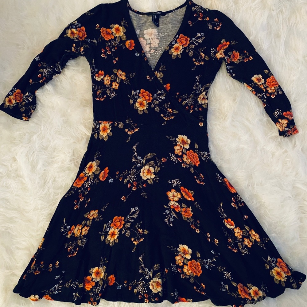 FOREVER 21 floral skater dress